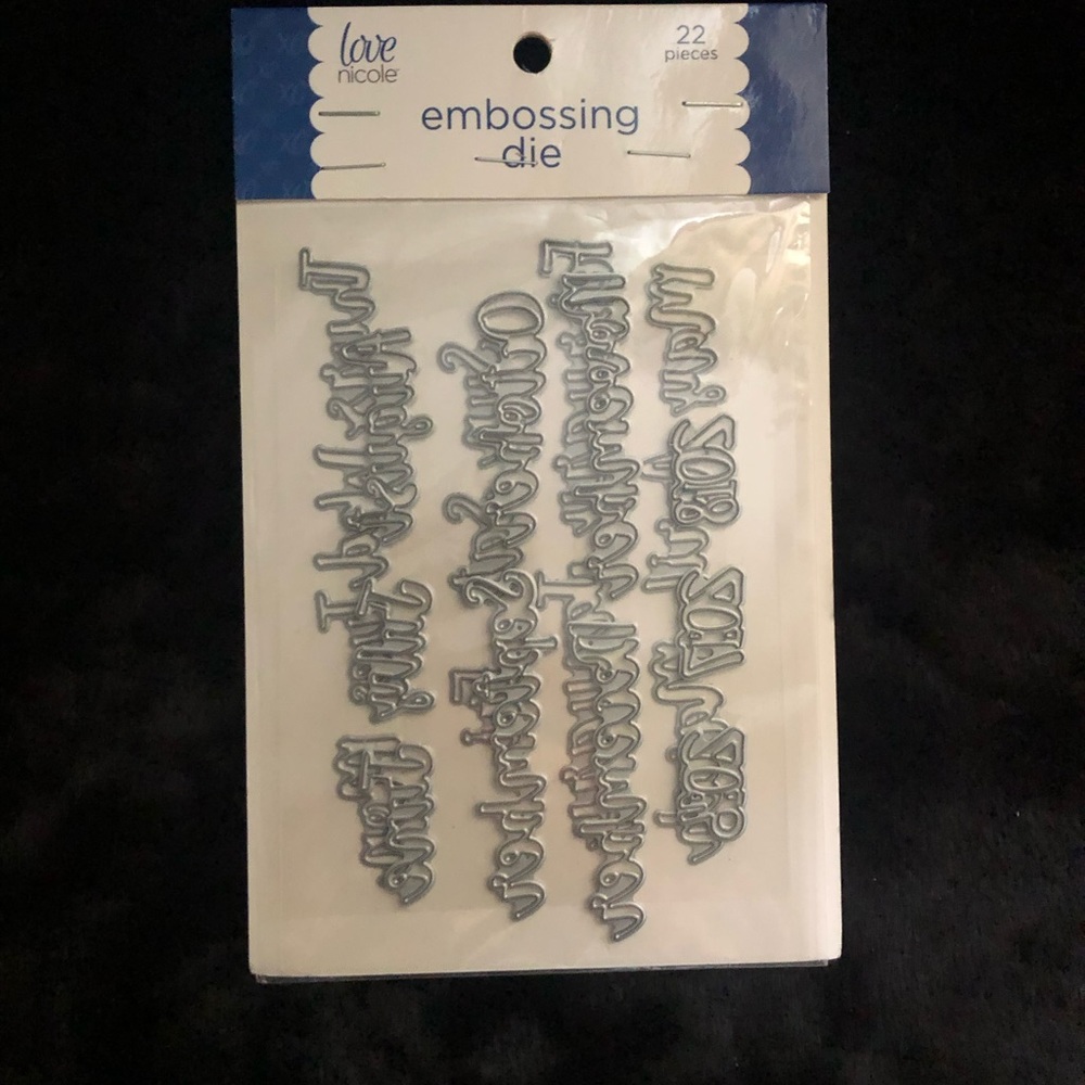 Love Nichole 22 piece Embossing Die